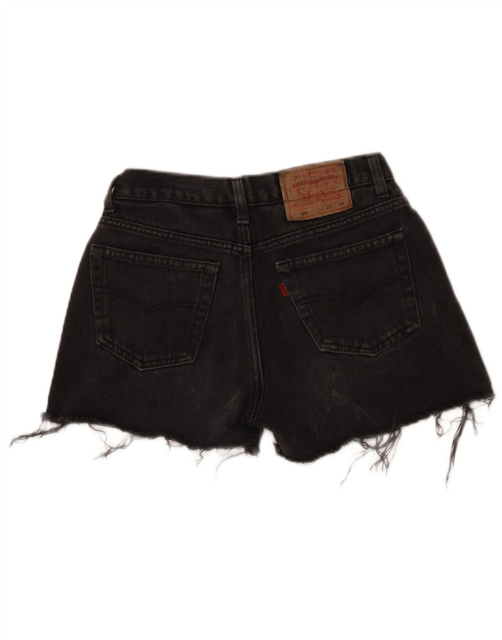 Pantaloni caldi in denim Levi's 501 da donna W29 cotone nero medio