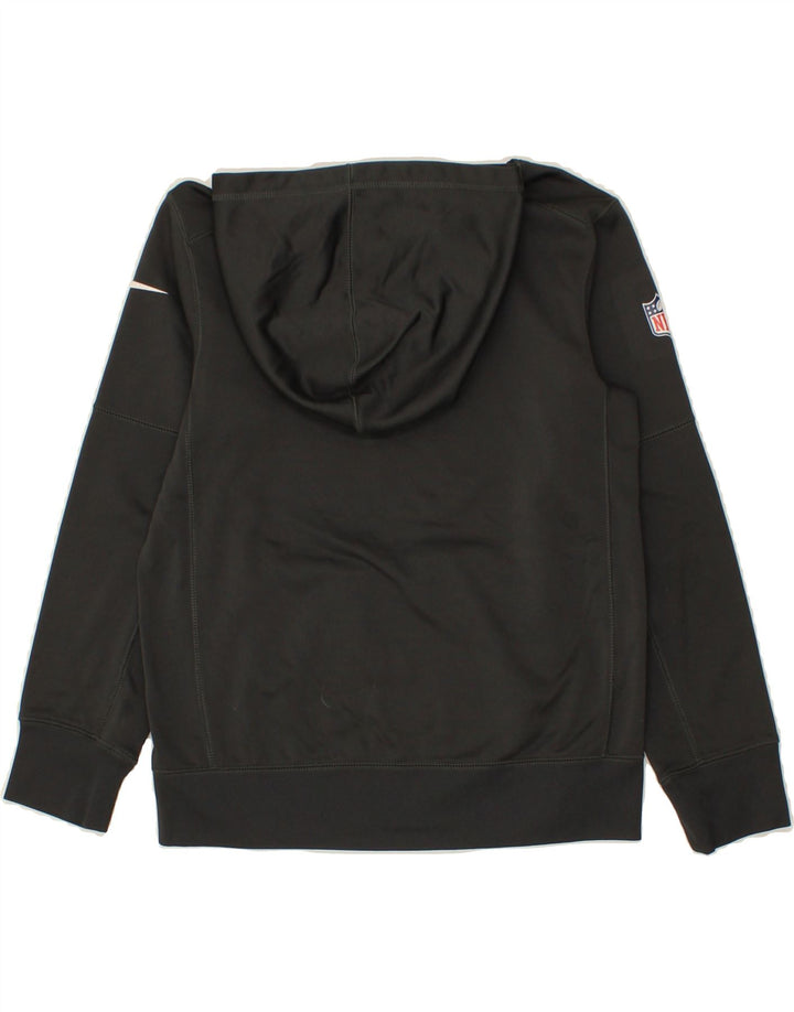 NIKE Boys Eagles Graphic Hoodie Jumper 10-11 Years Medium Black Polyester Vintage Nike and Second-Hand Nike from Messina Hembry 