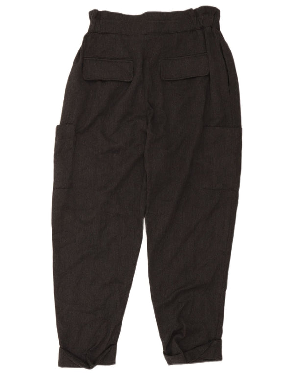 Pantaloni corti cargo a vita alta da donna Zara EU 40 medio W30 L23 grigio