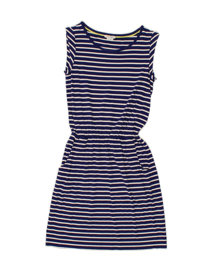 BODEN Womens Basic Dress UK 10 Small Navy Blue Striped Vintage Boden and Second-Hand Boden from Messina Hembry 