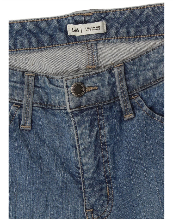 Jeans Capri a vita bassa da donna LEE W30 L17 Blu