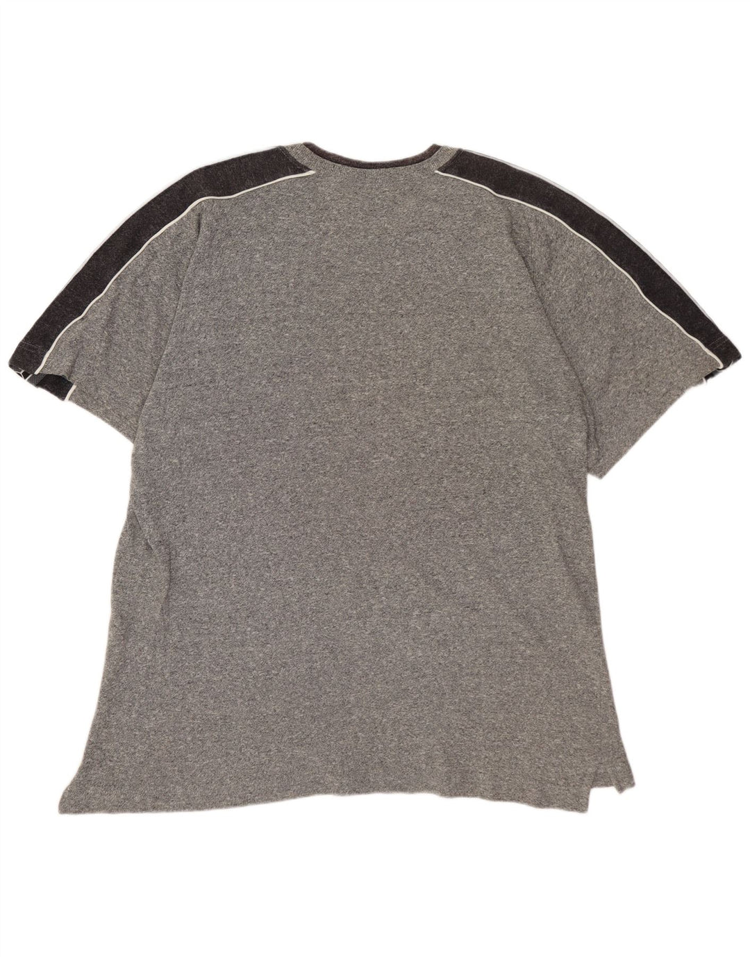 T-shirt grafica ASICS da uomo, taglia grande, in cotone color block grigio