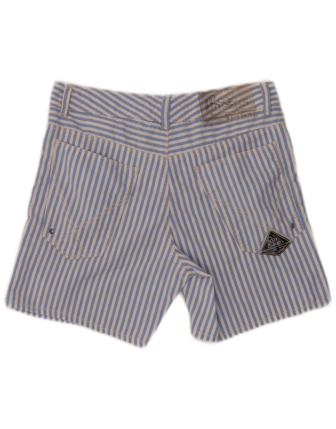 Pantaloncini casual da donna Roy Rogers IT 44 medi W30 blu gessato