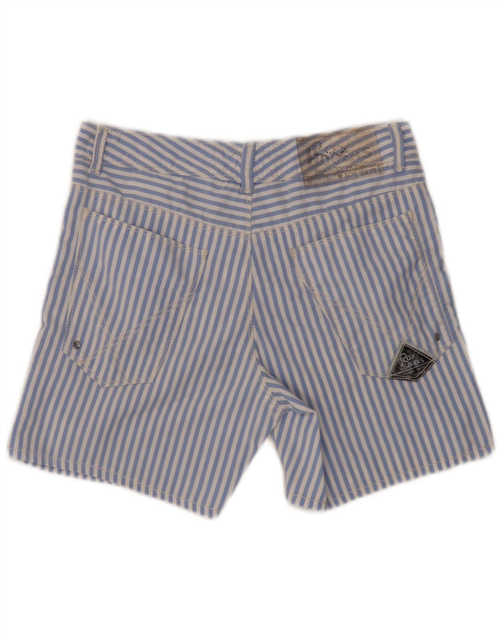 Pantaloncini casual da donna Roy Rogers IT 44 medi W30 blu gessato