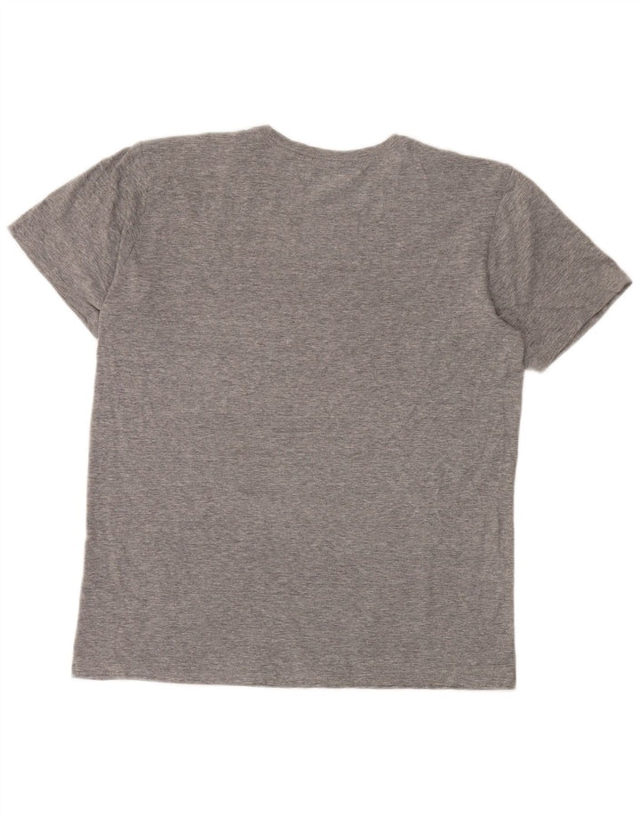 T-shirt grafica da uomo Hurley Top in cotone mélange grigio piccolo