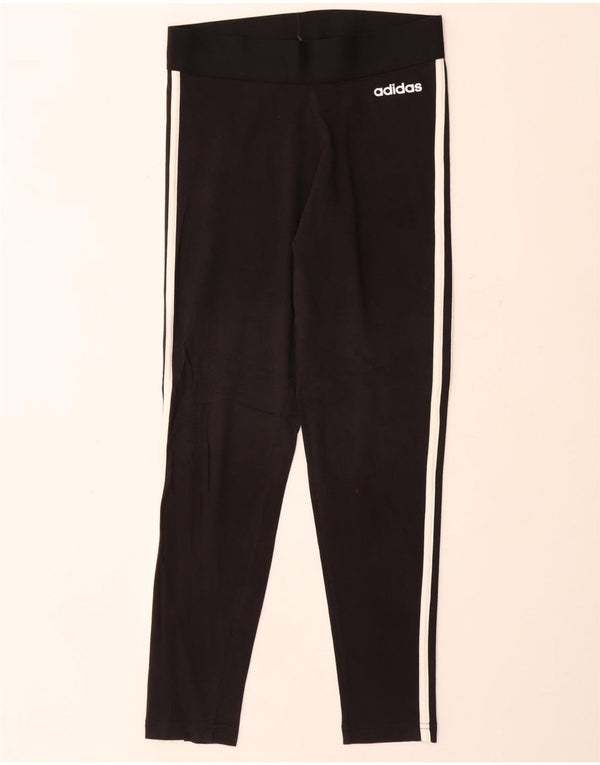 Leggings da donna ADIDAS UK 8/10 piccolo cotone nero