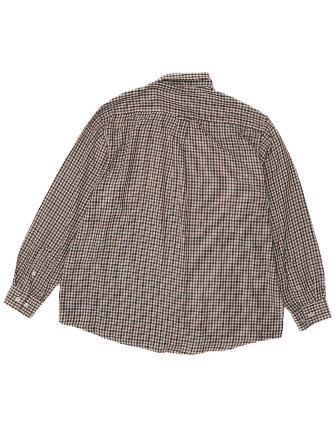 Camicia da uomo James Pringle XL Poliestere a quadri marrone