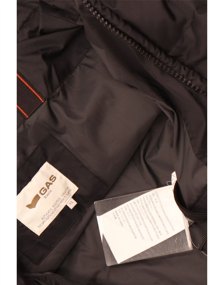 Giacca imbottita da uomo Gas UK 42 XL nera in poliammide