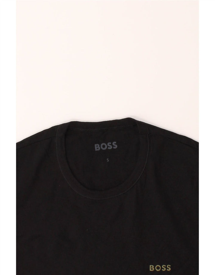 HUGO BOSS Mens T-Shirt Top Small Black Cotton Vintage Hugo Boss and Second-Hand Hugo Boss from Messina Hembry 