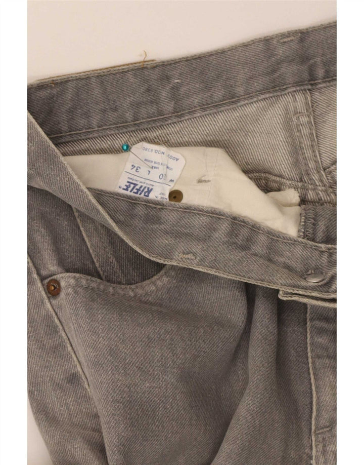 Jeans dritti da uomo Rifle W30 L31 in cotone grigio