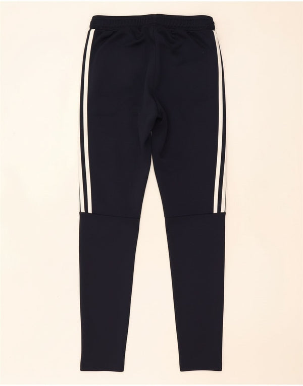 Pantaloni da tuta da donna Adidas UK 4/6 XS poliestere blu navy