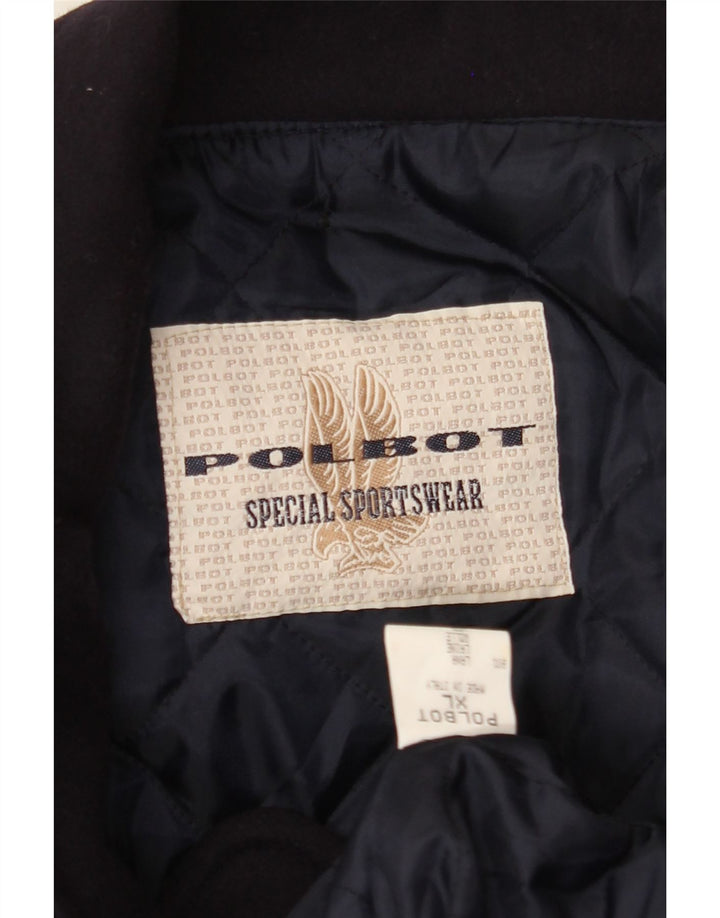 POLBOT Mens Utility Jacket UK 42 XL Navy Blue Wool Vintage Polbot and Second-Hand Polbot from Messina Hembry 