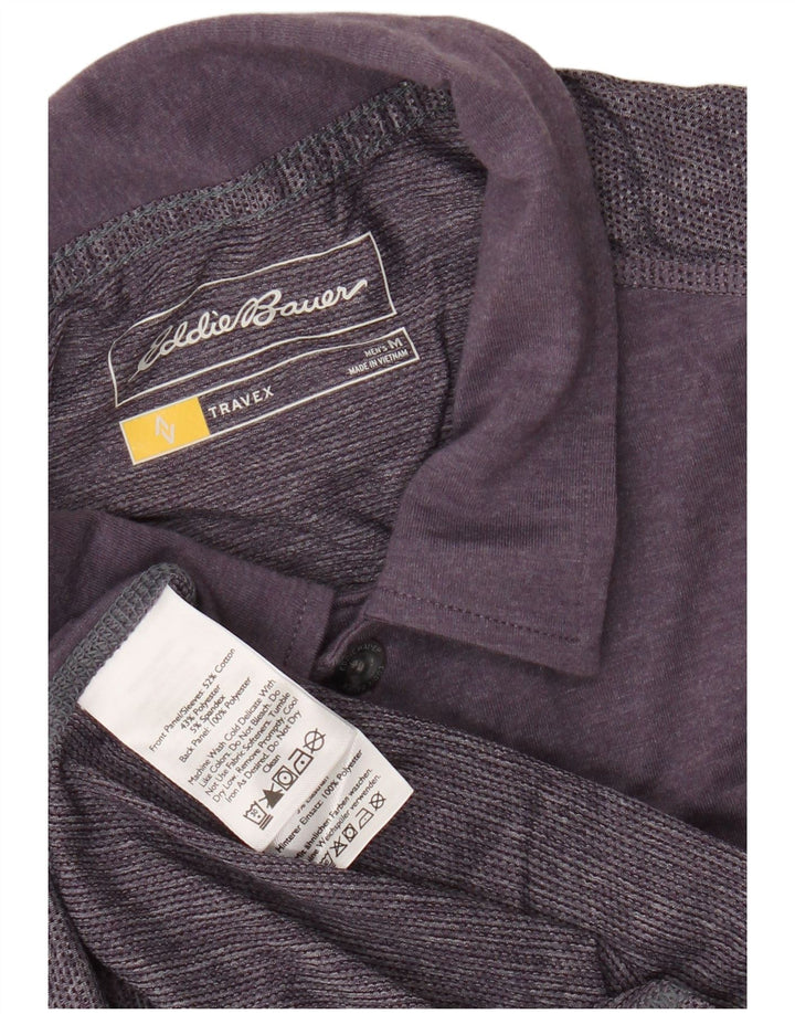 Polo da uomo EDDIE BAUER in cotone viola medio