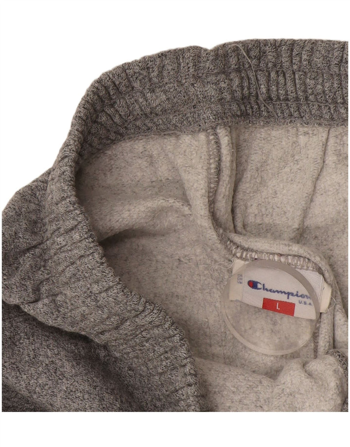 Pantaloni da tuta da uomo Champion Large in cotone chiazzato grigio