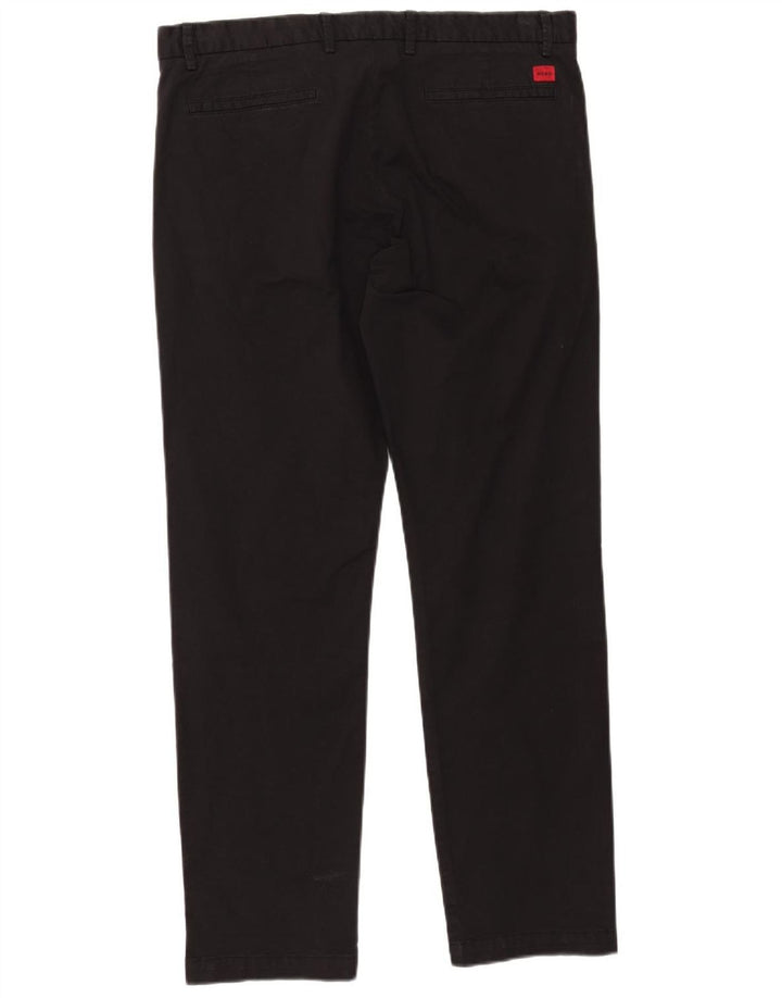 Pantaloni chino dritti da uomo HUGO BOSS W38 L31 neri