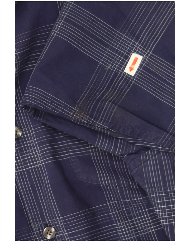 Penguin - Camicia slim fit Heritage da uomo, grande, in cotone a quadri blu navy
