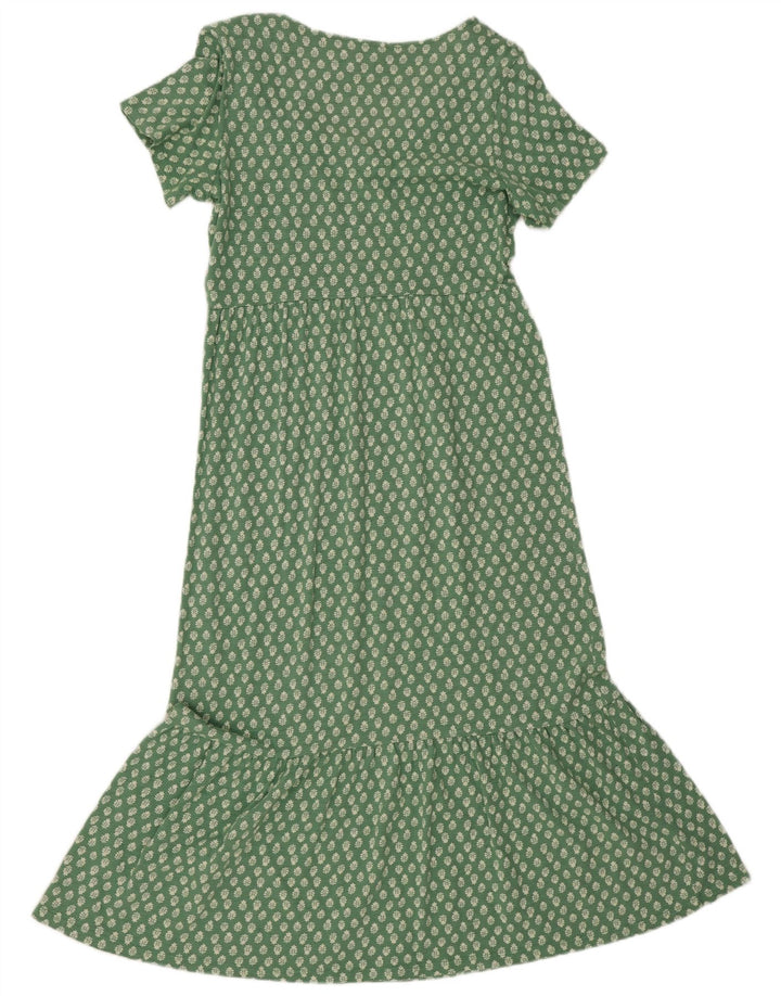 Abito lungo da donna White Stuff UK 12 Cotone floreale verde medio