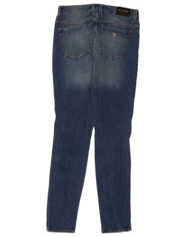 Jeans skinny effetto consumato da donna Guess W26 L29 Blu