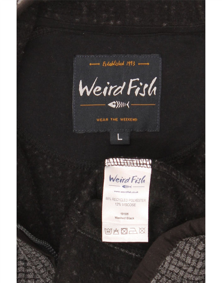 Giacca in pile da uomo Weird Fish UK 40 Large Poliestere grigio