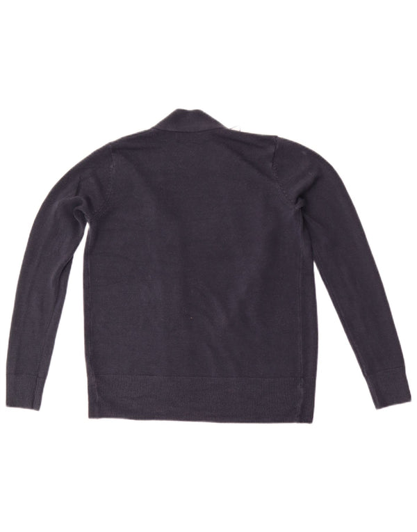 Maglione cardigan aperto da donna Marks & Spencer UK 6 XS acrilico blu navy