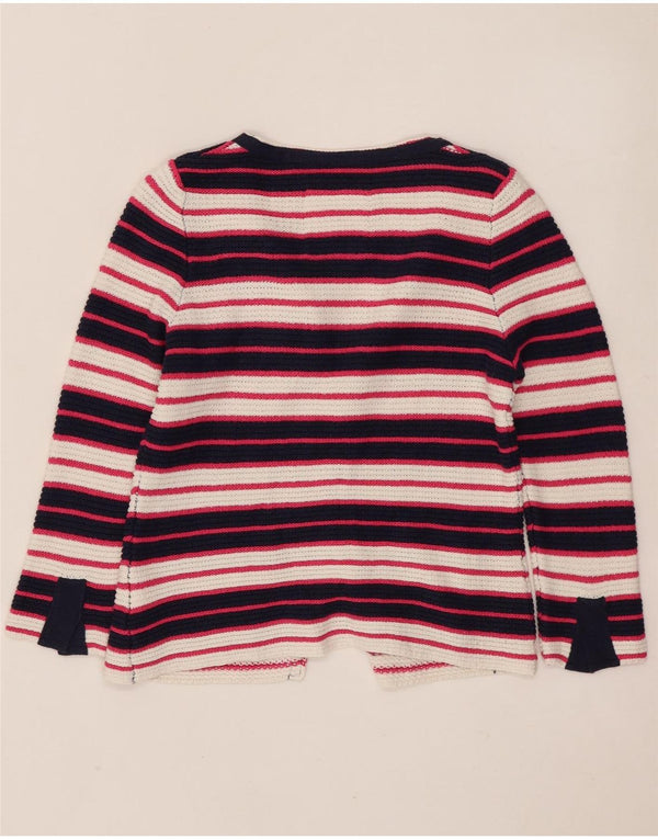 Maglione cardigan grafico corto da donna Playlife UK 14 grande multicolore