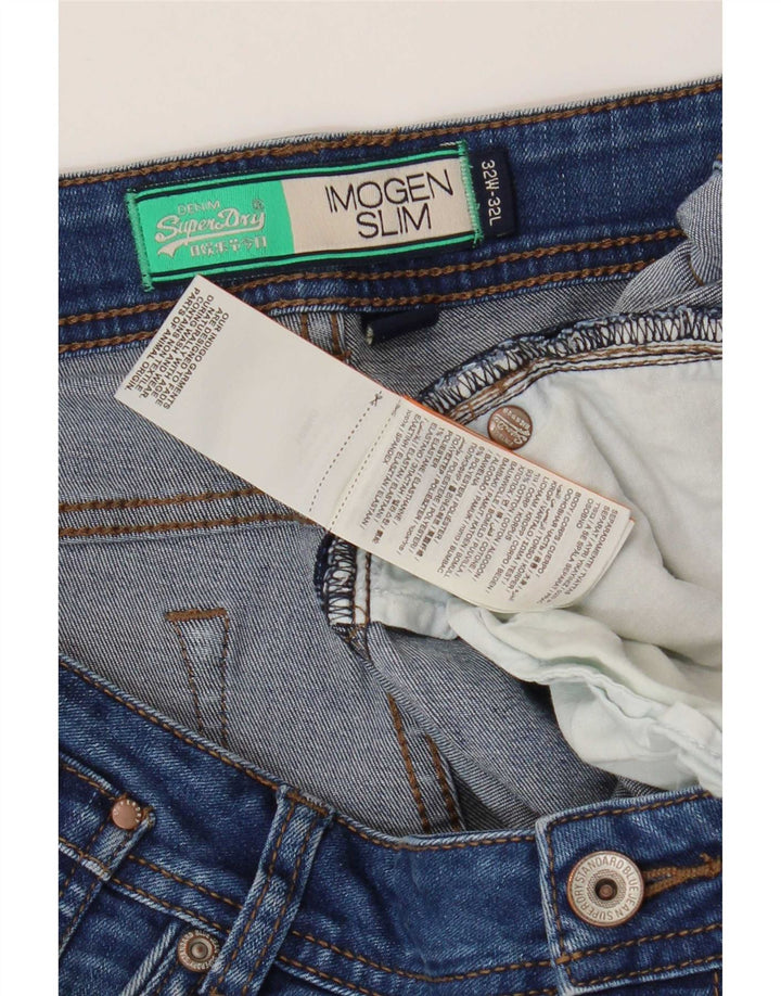 Jeans Superdry Imogen Slim da donna W32 L32 cotone blu