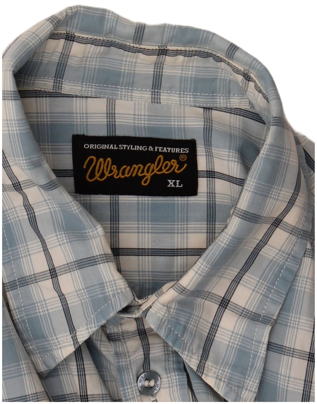Camicia da uomo Wrangler XL a quadri blu