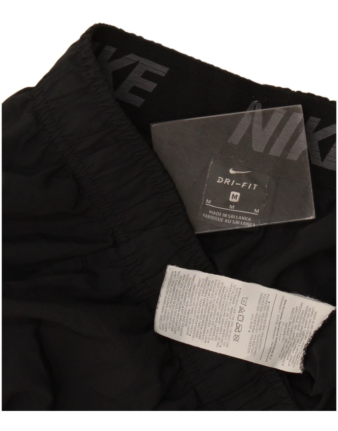 Pantaloncini sportivi Nike Dri Fit da uomo, poliestere medio nero