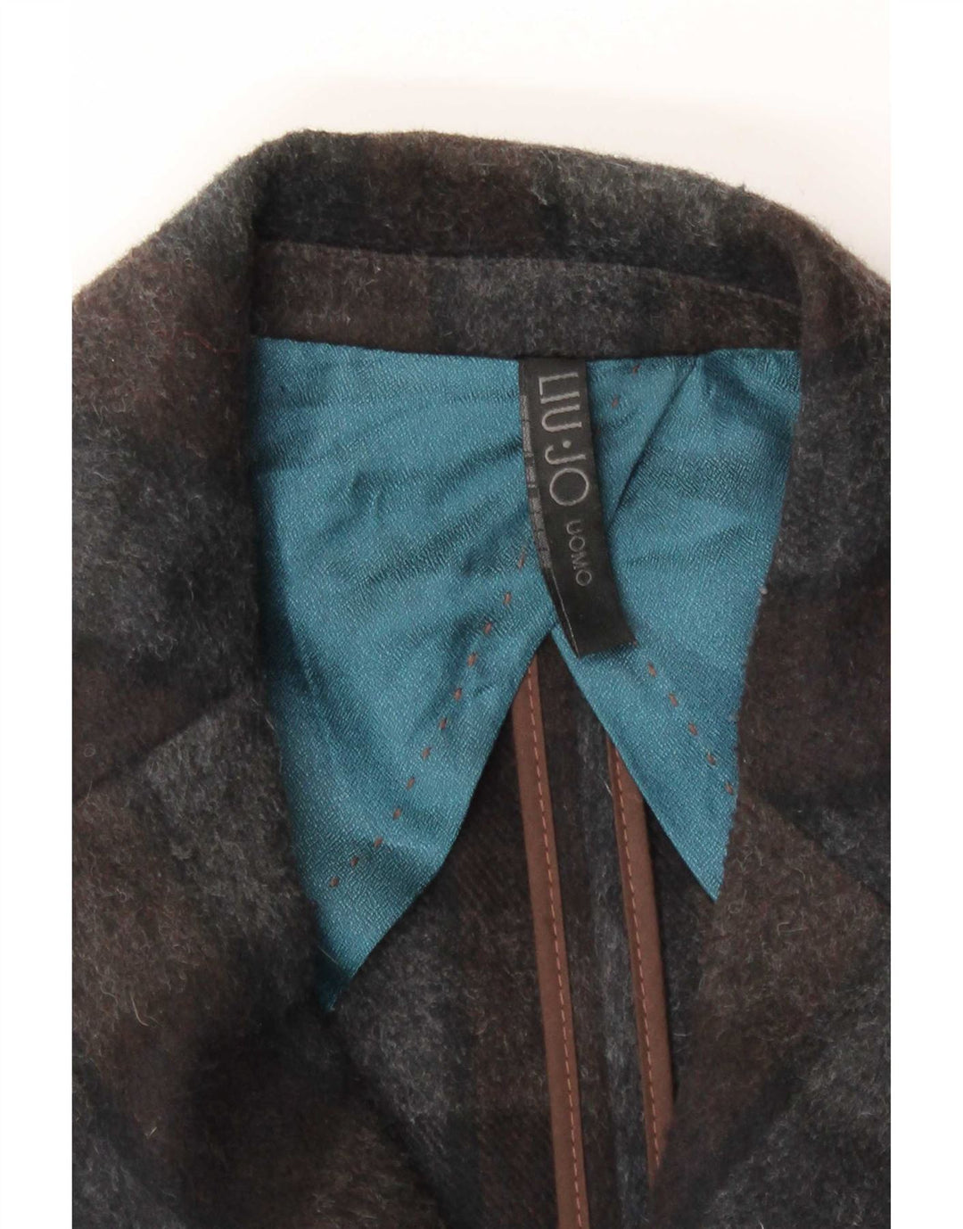 Soprabito Uomo Liu Jo IT 50 Large Grigio Check Lana