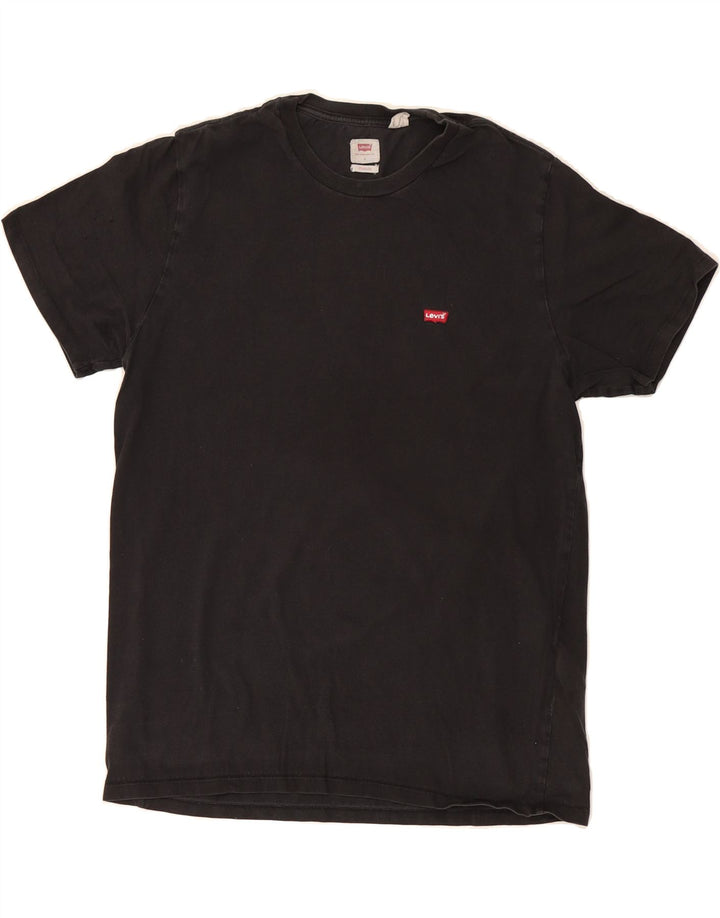 LEVI'S Mens Standard T-Shirt Top Large Black Cotton Vintage Levi's and Second-Hand Levi's from Messina Hembry 