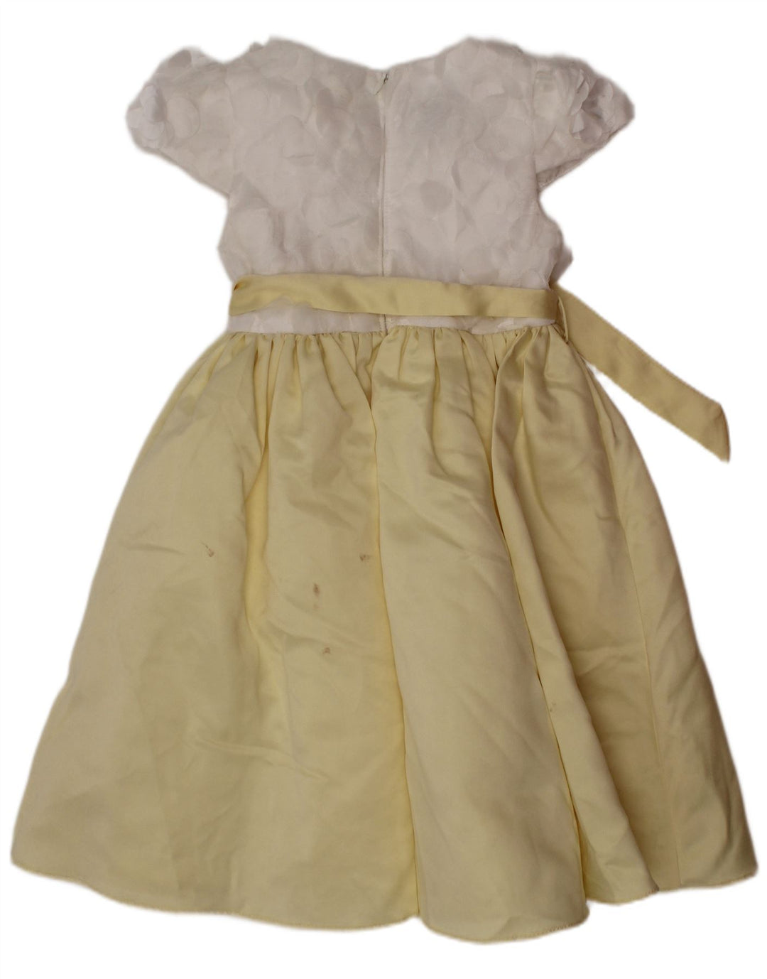 Abito a trapezio per ragazze Monsoon 2-3 anni Poliestere color block giallo