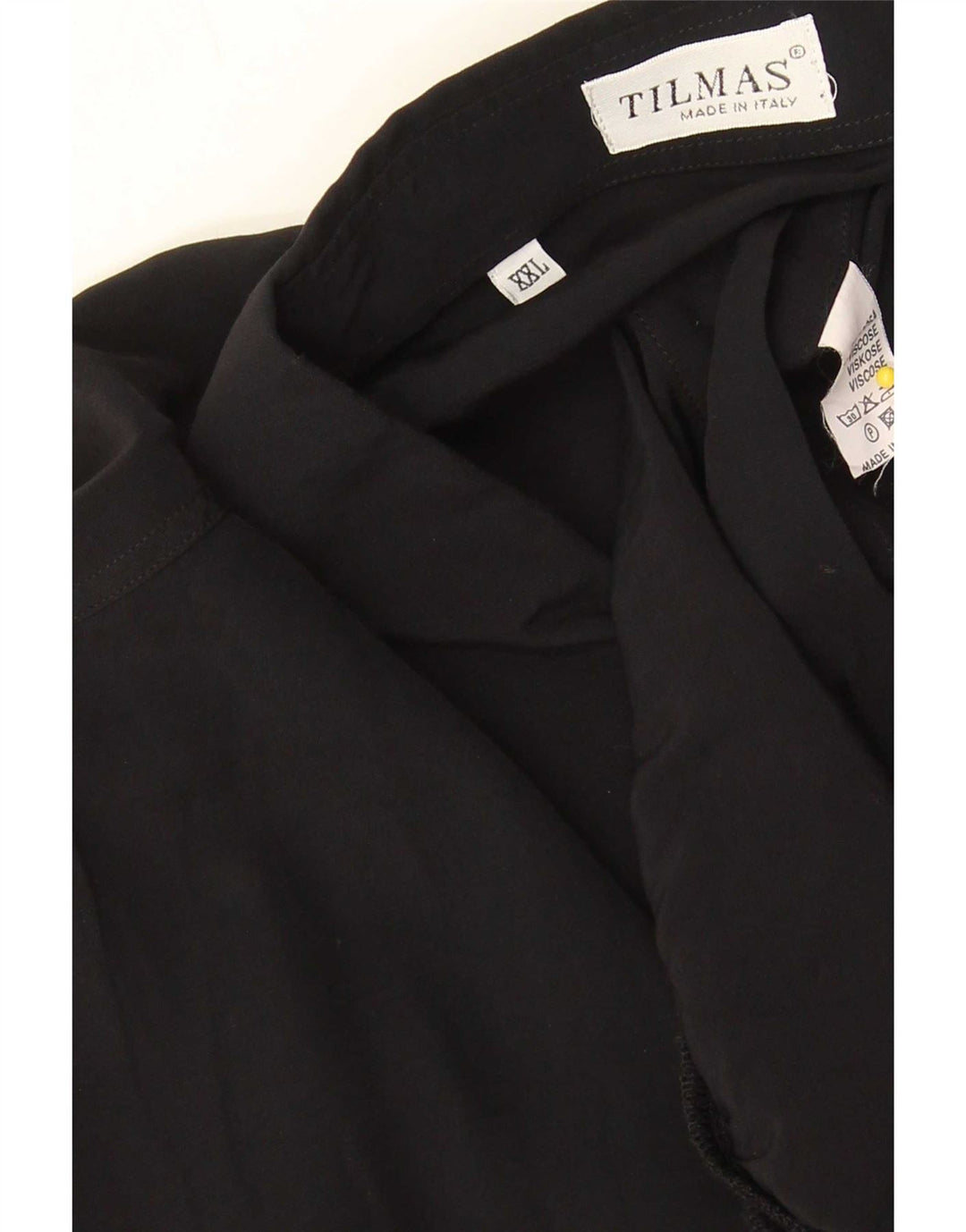 Camicia a maniche corte da uomo Tilmas 2XL viscosa nera