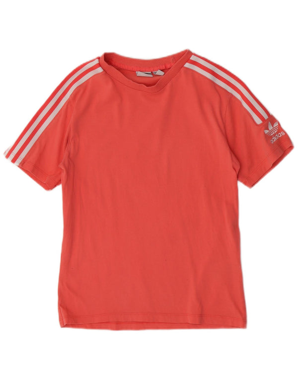 T-shirt grafica da donna Adidas Top UK 6 piccola in cotone rosa