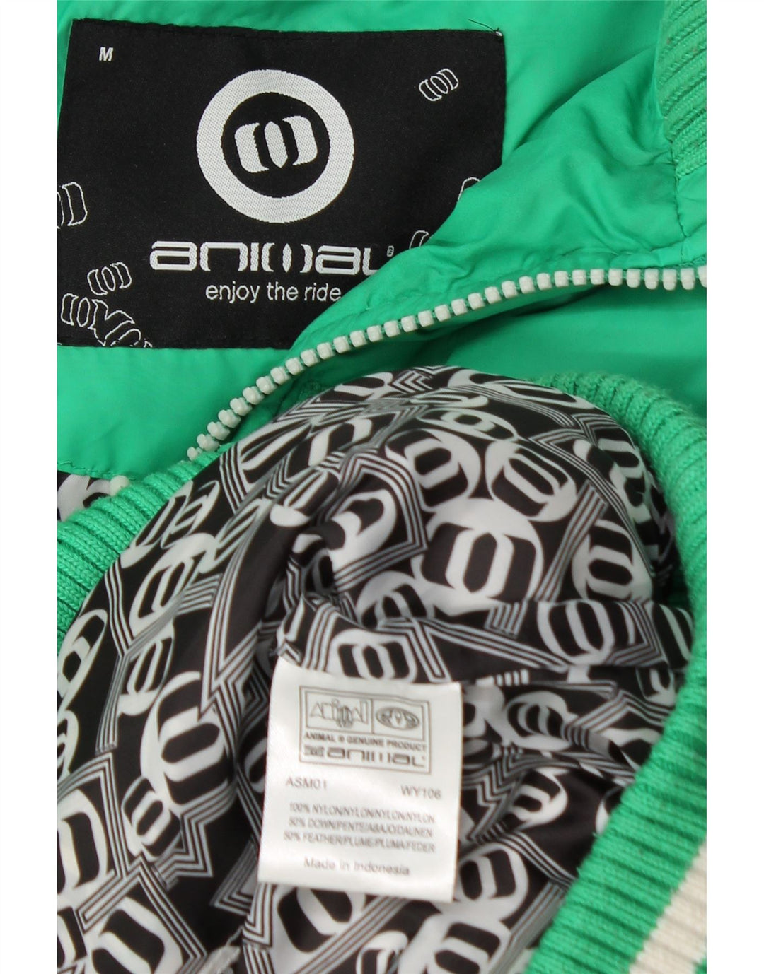Gilet imbottito da uomo Animal UK 38 nylon verde medio