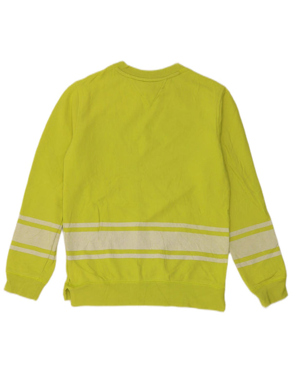 Tommy Hilfiger Ragazzi Felpa Maglione 12-13 anni Large Verde Colourblock