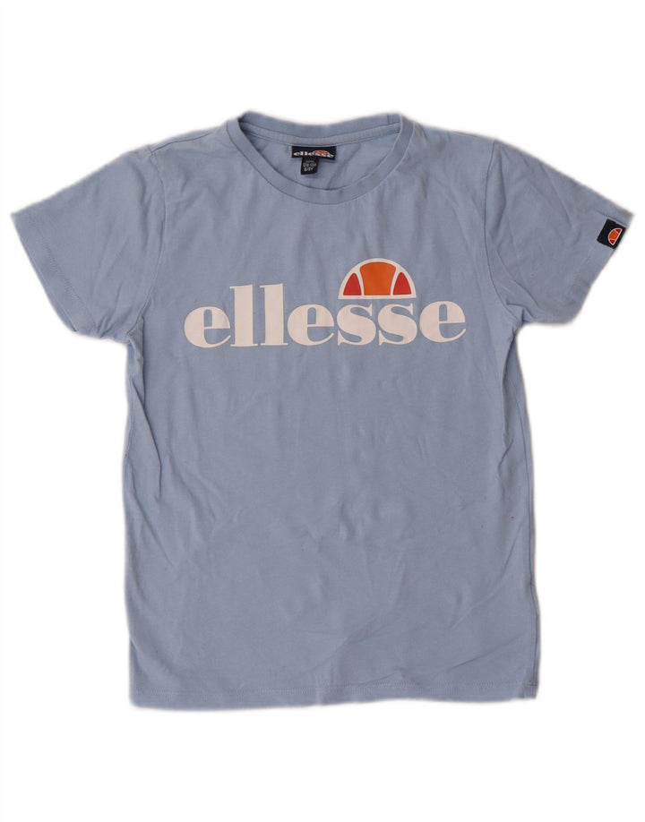 T-shirt grafica per ragazzi Ellesse Top 8-9 anni in cotone blu