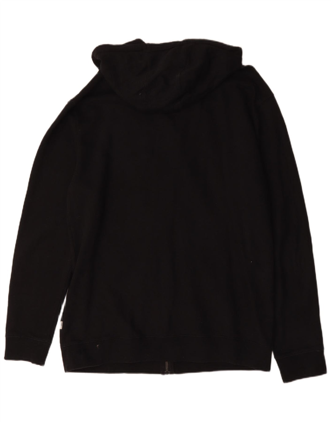 Felpa con cappuccio e zip da uomo Vans XL in cotone nero