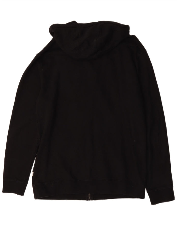 Felpa con cappuccio e zip da uomo Vans XL in cotone nero
