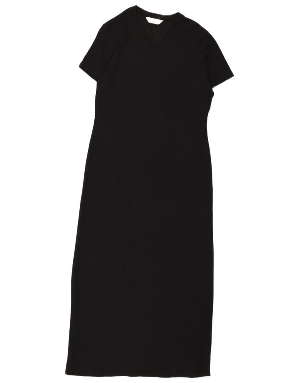 Abito lungo da donna Marks & Spencer UK 10 piccolo nylon nero