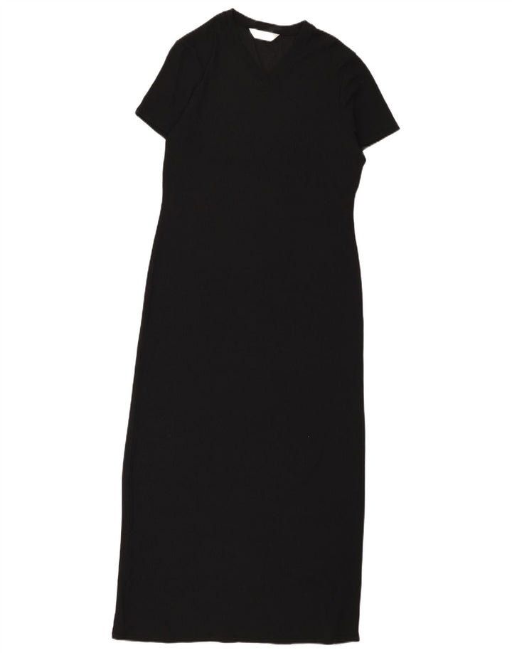 Abito lungo da donna Marks & Spencer UK 10 piccolo nylon nero