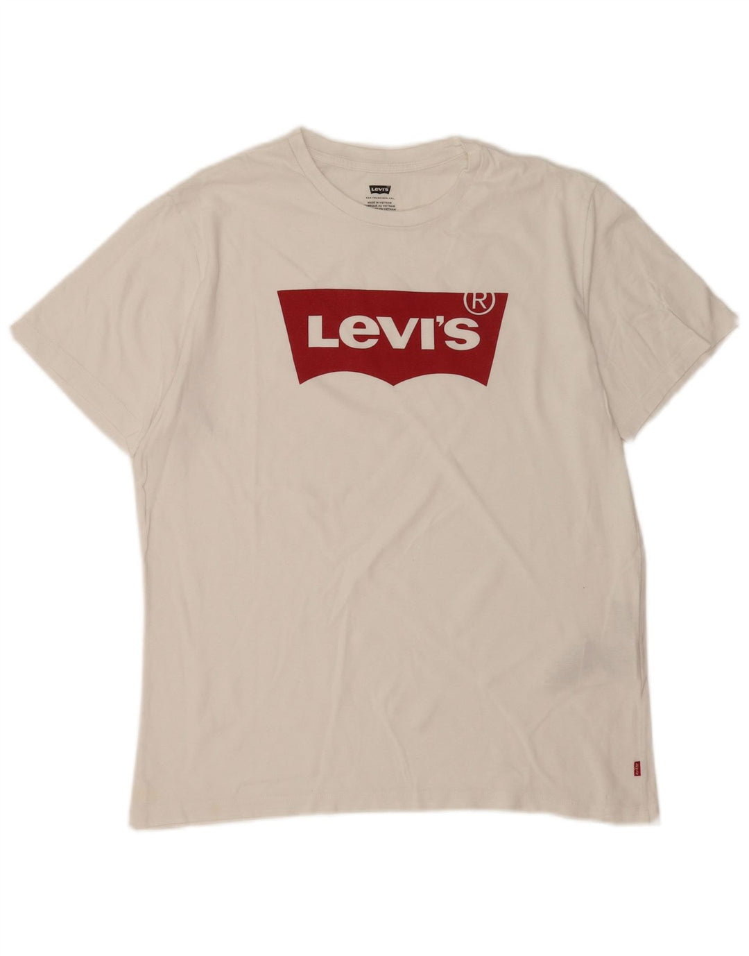 T-shirt grafica da uomo Levi's Top in cotone bianco medio
