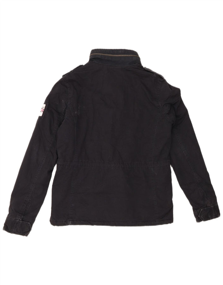 Giacca militare Sherpa da donna Superdry UK 10 Small Blu Navy