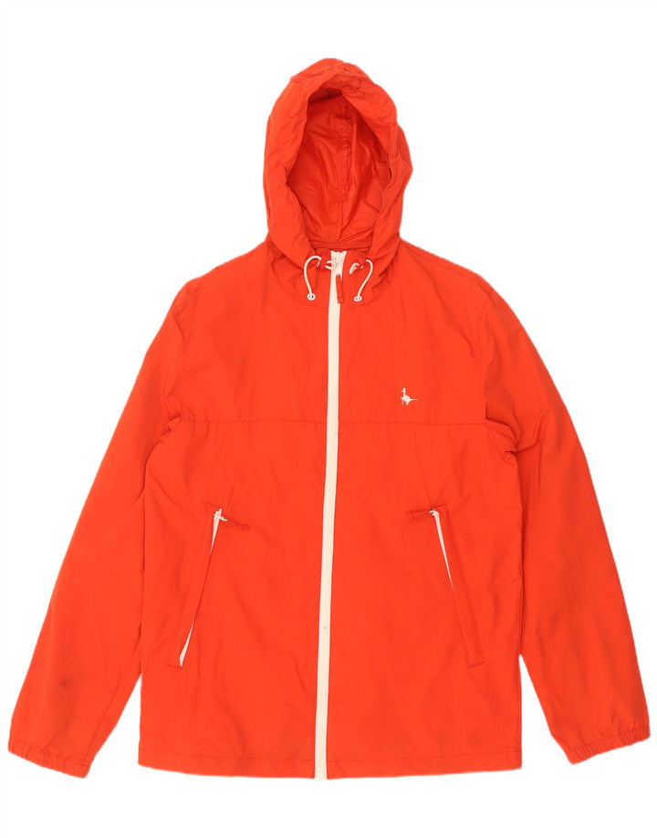 Giacca a vento con cappuccio da uomo Jack Wills UK 36 piccola in nylon arancione