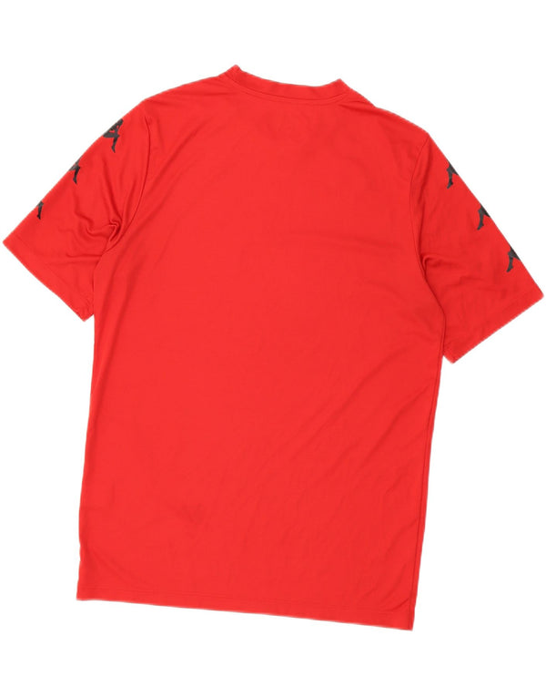 Kappa Mens Graphic T-Shirt Top Large Red Polyester