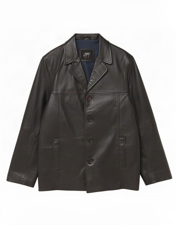 Giacca in pelle da uomo Gipsy UK 40 grande nera