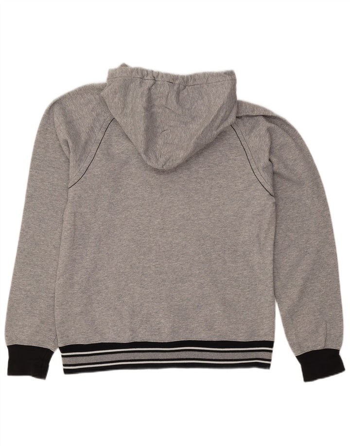 Maglione con cappuccio da uomo CHAMPION in cotone grigio medio