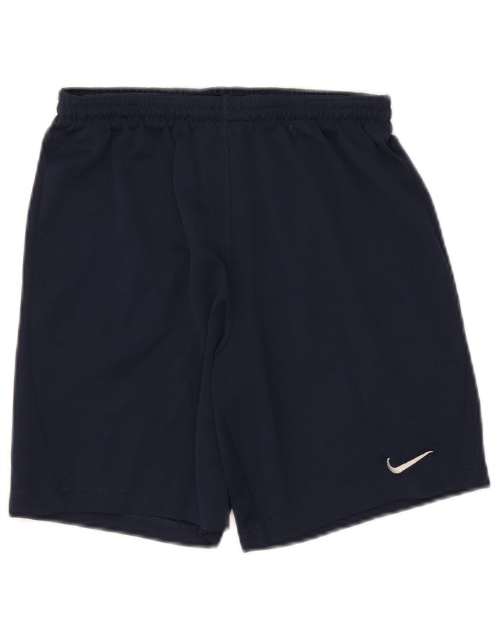 Pantaloncini sportivi Nike da ragazzo Dri Fit 12-13 anni Large blu navy in poliestere