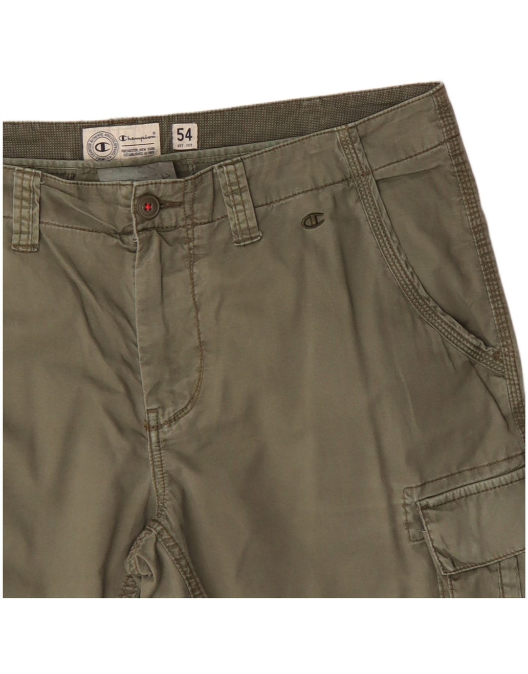 Pantaloncini cargo da uomo Champion IT 54 2XL W38 cotone kaki