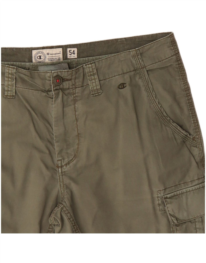 Pantaloncini cargo da uomo Champion IT 54 2XL W38 cotone kaki