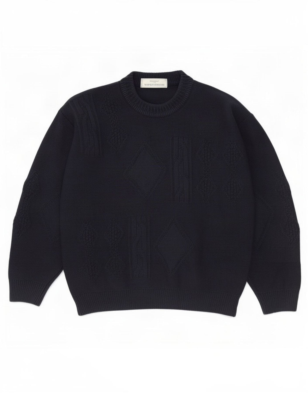 Marks & Spencer Maglione maglione girocollo St. Michael da uomo blu navy medio